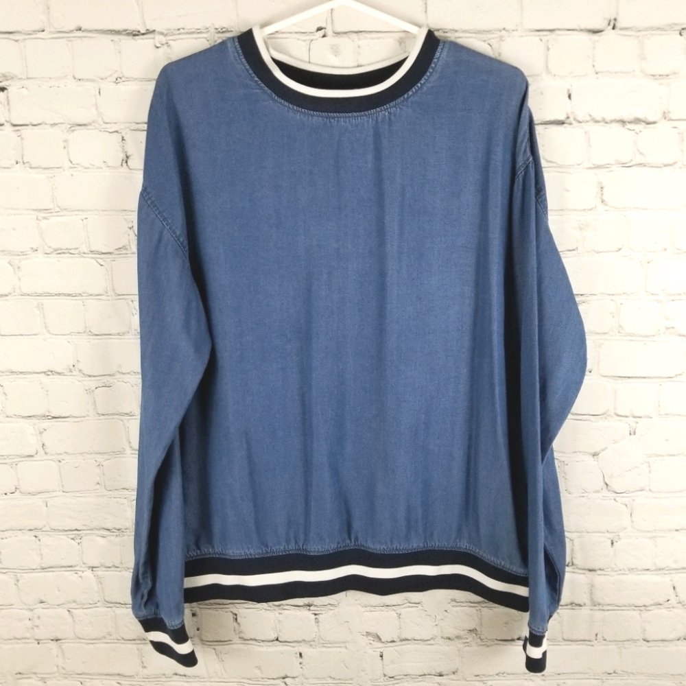 MASON BY SUKO | chambray pullover top